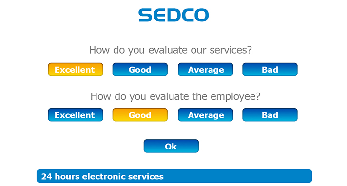 SEDCO_s customer feedback device