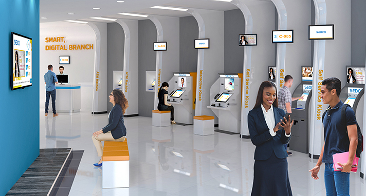 Smart bank branch using SEDCO solutions