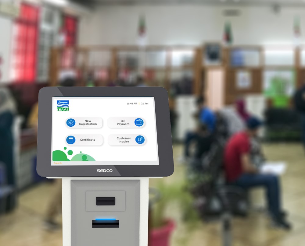 SEDCO's queue system at the Algerian water and sanitation company seaal