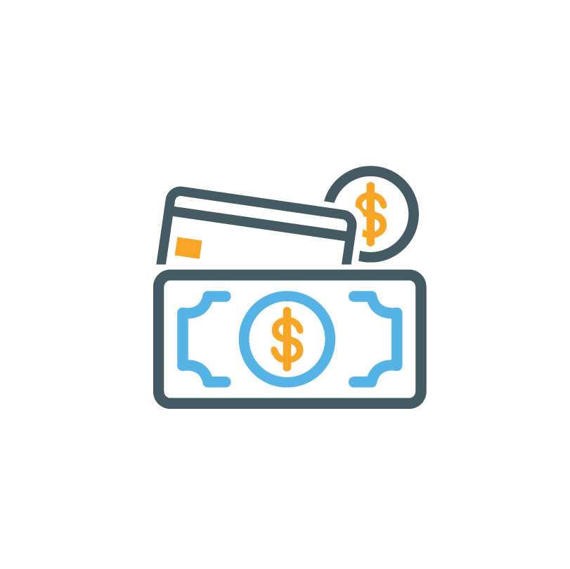 Cash-coin-card payments icon