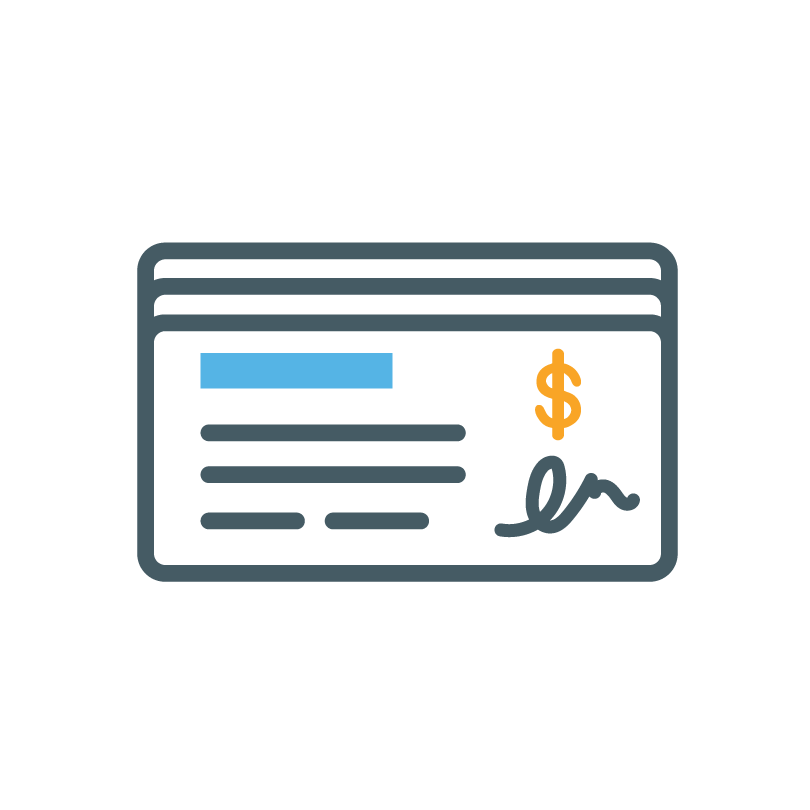 Cheque book printing - icon